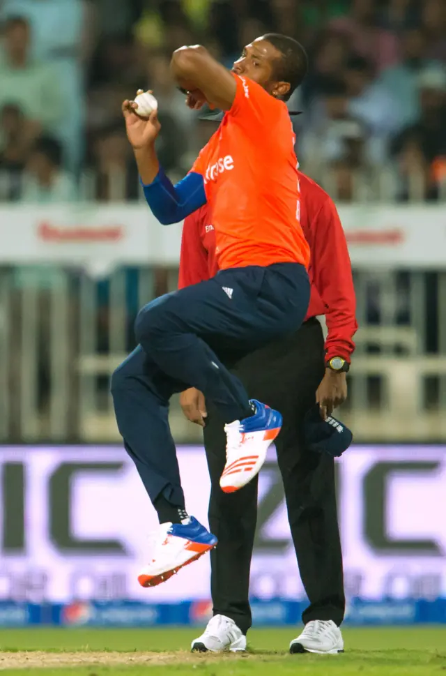 England bowler Chris Jordan