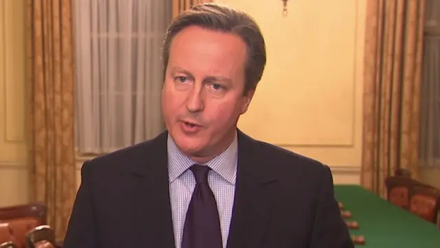 David Cameron in Downing Street