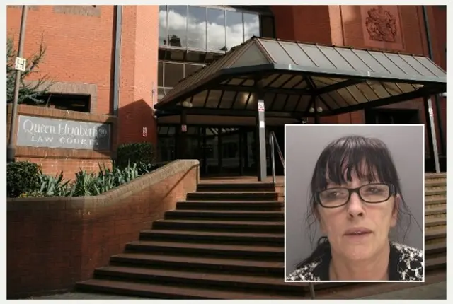 Doreen Humpage (inset), 51, of Sumburgh Croft, Castle Vale was sentenced to 10 months in prison at Birmingham Crown Court after swindling £12,000 out of an 87-year-old woman she was caring for