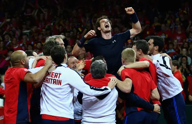 GB celebrate Davis Cup success