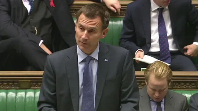 Jeremy Hunt, health secretary