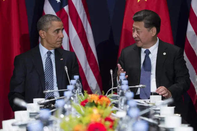 Barack Obama and Xi Jinping