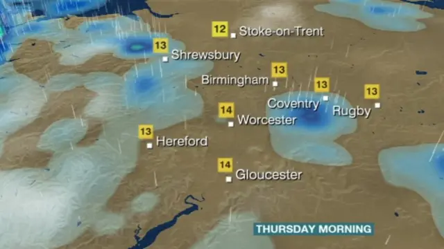 Tomorrow's weather map