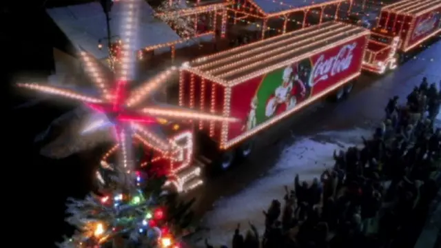 Coca Cola truck advert