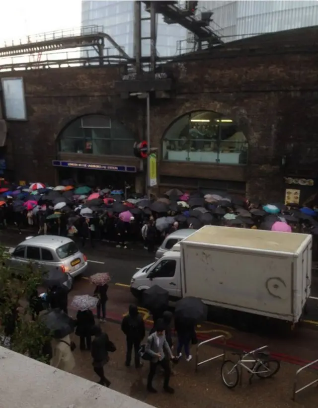 London Bridge queues