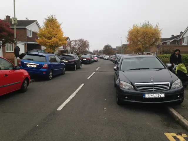 Parking outside a school