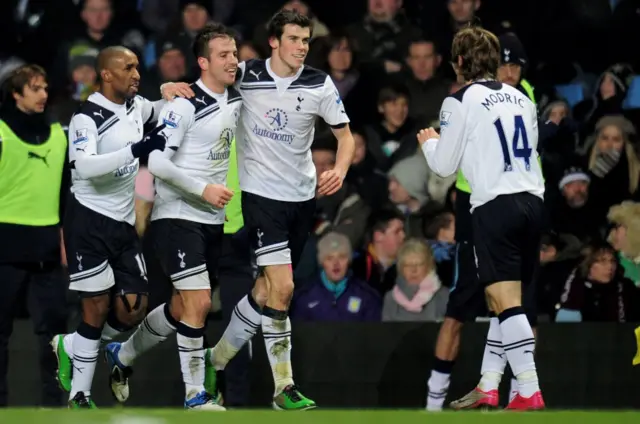 Jermain Defoe, Rafael van der Vaart, Gareth Bale and Luka Modric