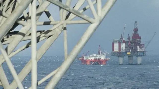 North Sea oil platform