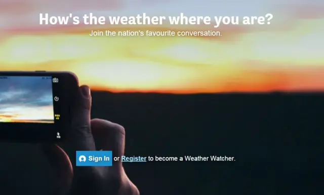 Weather watchers website