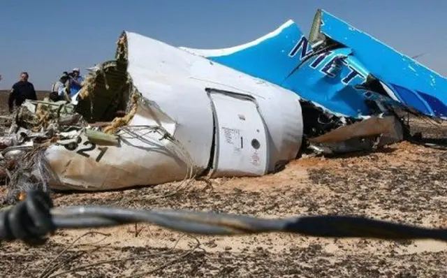 Russian Airbus 321 remains