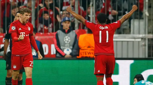 Thomas Muller celebrates