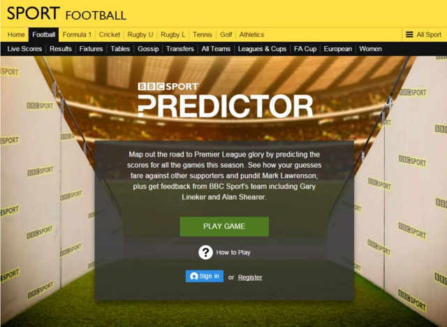 Premier League predictor