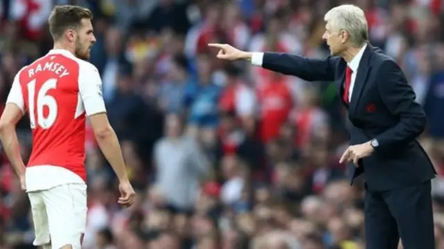 Aaron Ramsey and Wenger