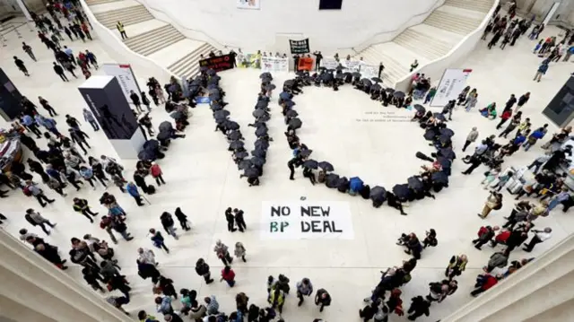 Campaigners against BP's sponsorship of the British Museum in September