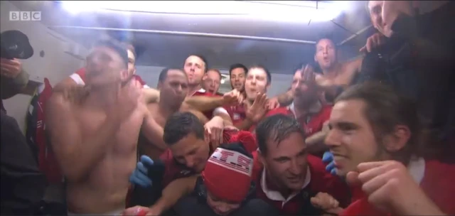 Salford City dressing room