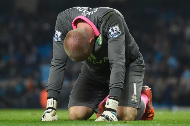 Norwich City goalkeeper John Ruddy