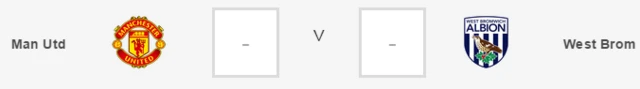 Manchester United vs West Brom predictor