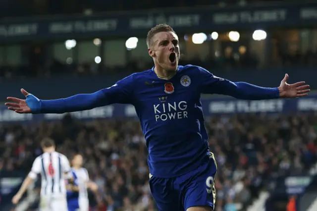 Leicester forward Jamie Vardy