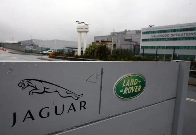 Jaguar Land Rover sign