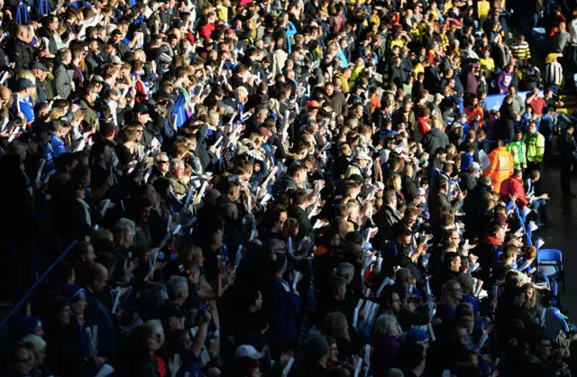 Leicester crowd