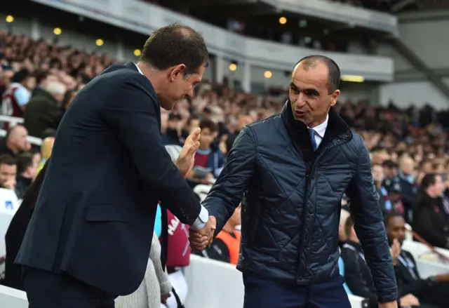 Roberto Martinez and Slaven Bilic