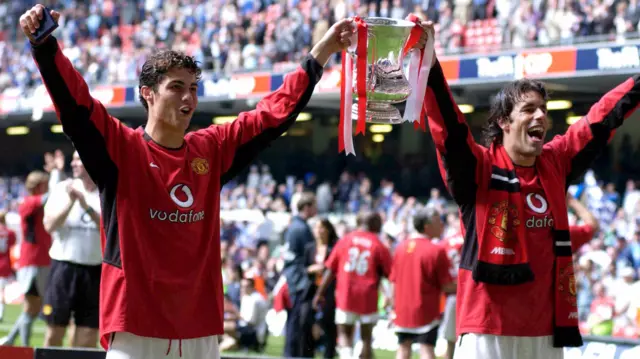 Cristiano Ronaldo and Ruud van Nistelrooy