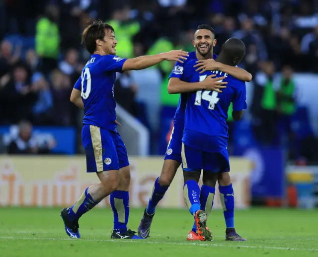 Leicester celebrate