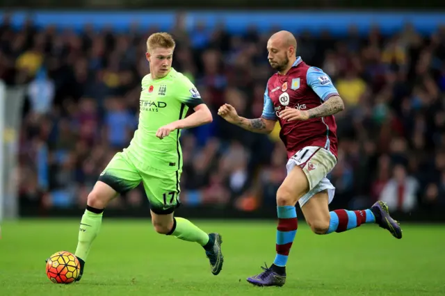 Kevin de bruyne and Alan Hutton