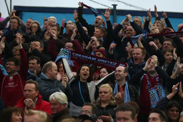 Supporters of Chesham United