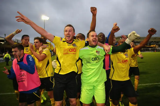 Chesham United celebrate