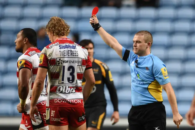 David Halaifonua sent off for Gloucester