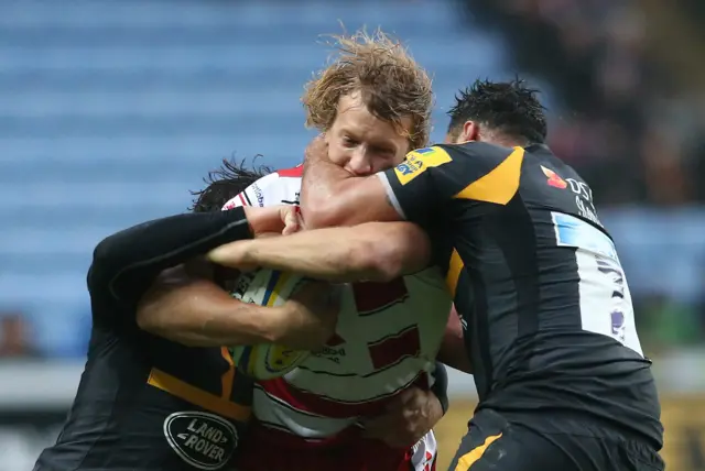 Billy Twelvetrees is tackled