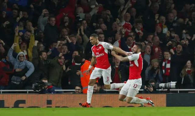 Arsenal celebrate