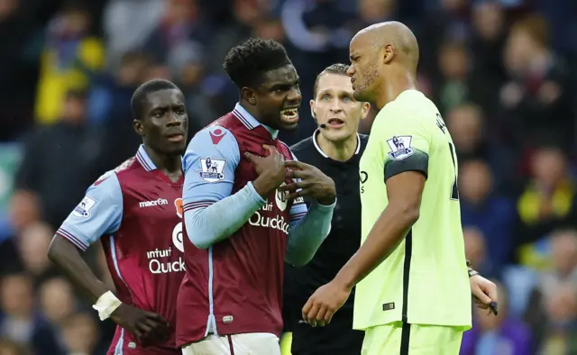 Micha Richards and Vincent Kompany