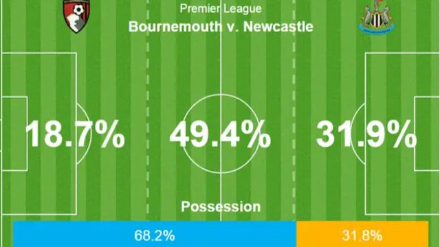 Bournemouth possession stats