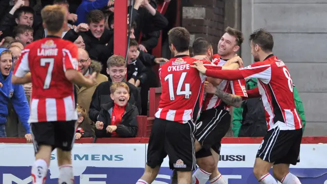 Altrincham celebrate