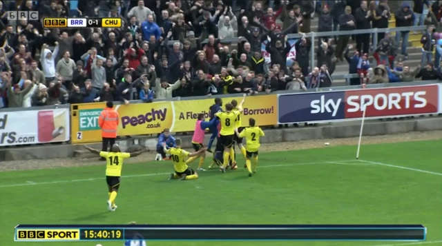 Chesham players celebrate