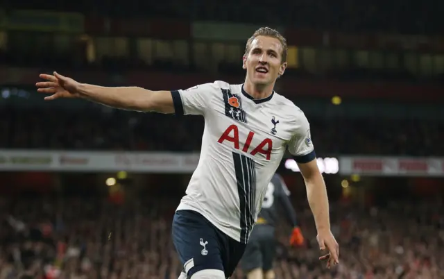 Harry Kane celebrates