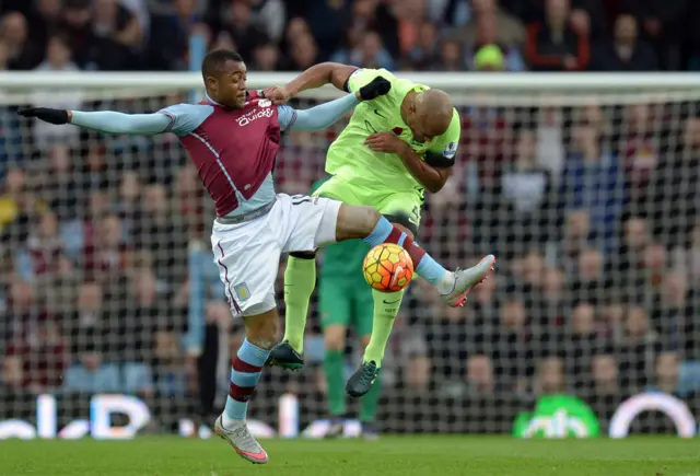 Jordan Ayew and Vincent Kompany