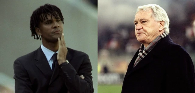 Ruud Gullit and Sir Bobby Robson