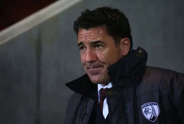 Dean Saunders manager of Chesterfield