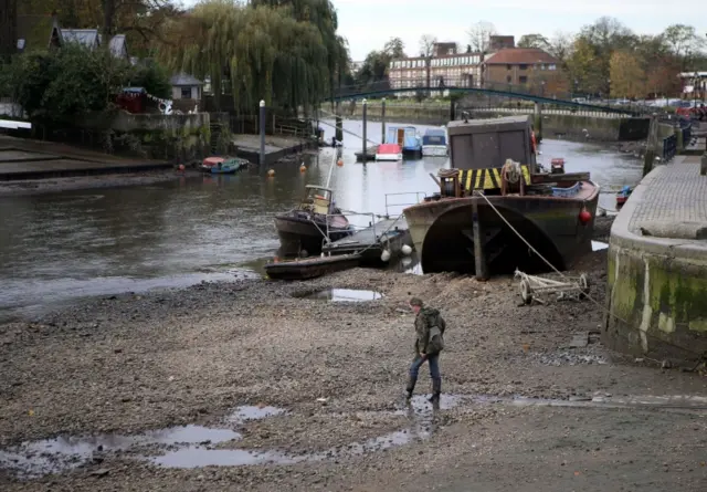 River Thames at low tide