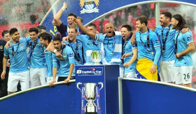 Man City celebrate