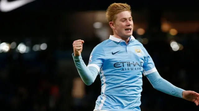 Kevin De Bruyne celebrates