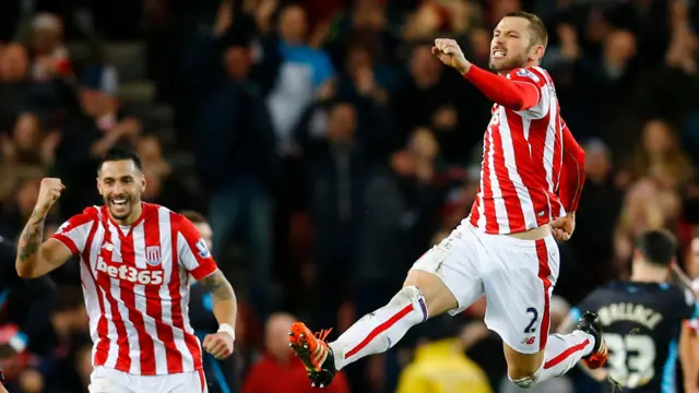 Phil Bardsley celebrates