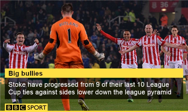 Stoke players celebrate