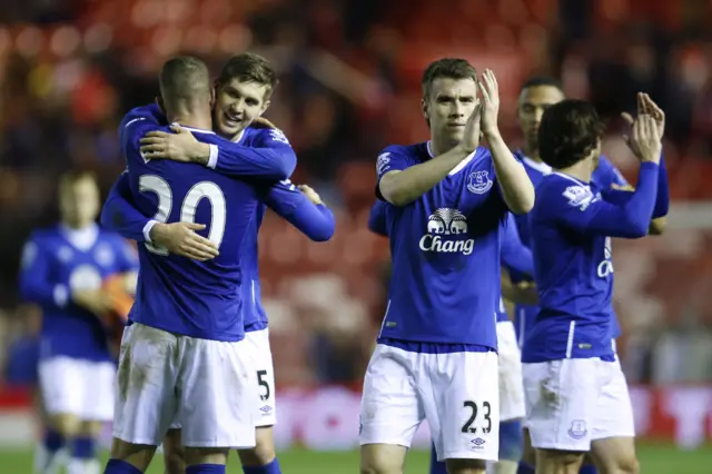 Everton celebrate