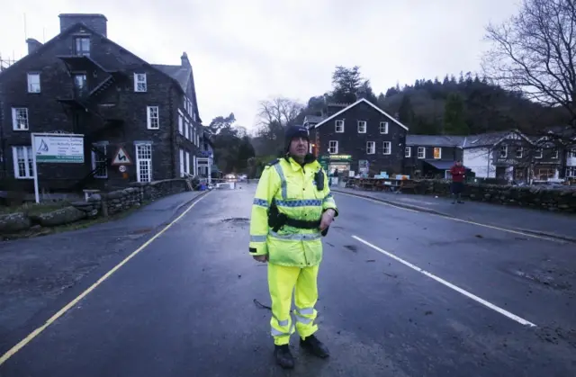 Police officer in Glenridding