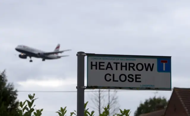 Heathrow road sign