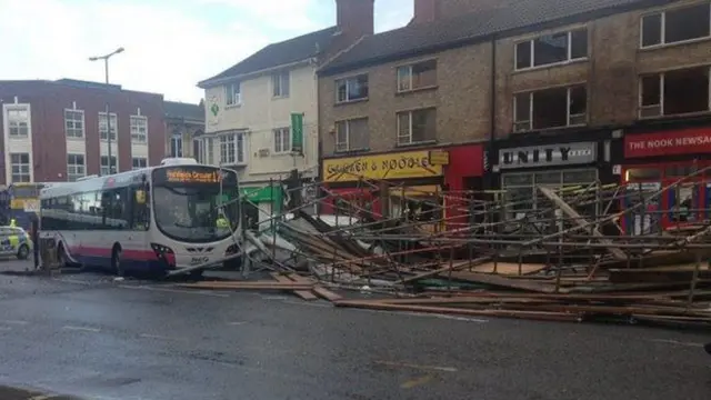 Charles Street scaffolding